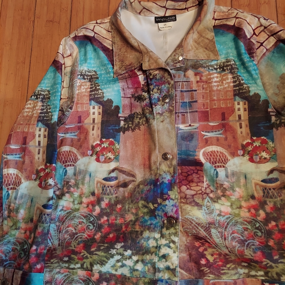 Classic scenery jacket by IMPULSE made in usa 2x